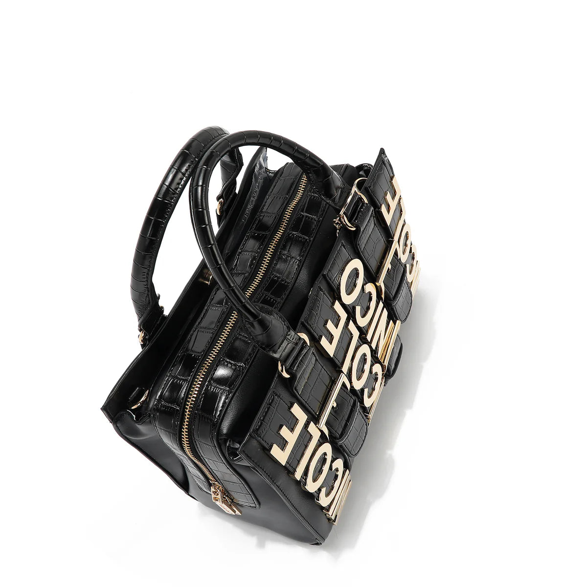 CALISTA SATCHEL - P17203 NUDE / BLACK / GOLD / SILVER