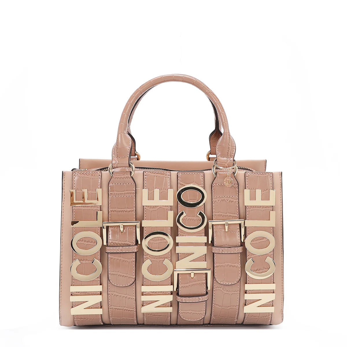 CALISTA SATCHEL - P17203 NUDE / BLACK / GOLD / SILVER