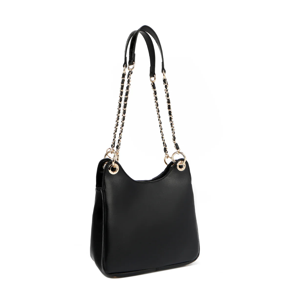 CALISTA CHAIN SHOULDER BAG - P17205 BLACK / GOLD / SILVER / NUDE
