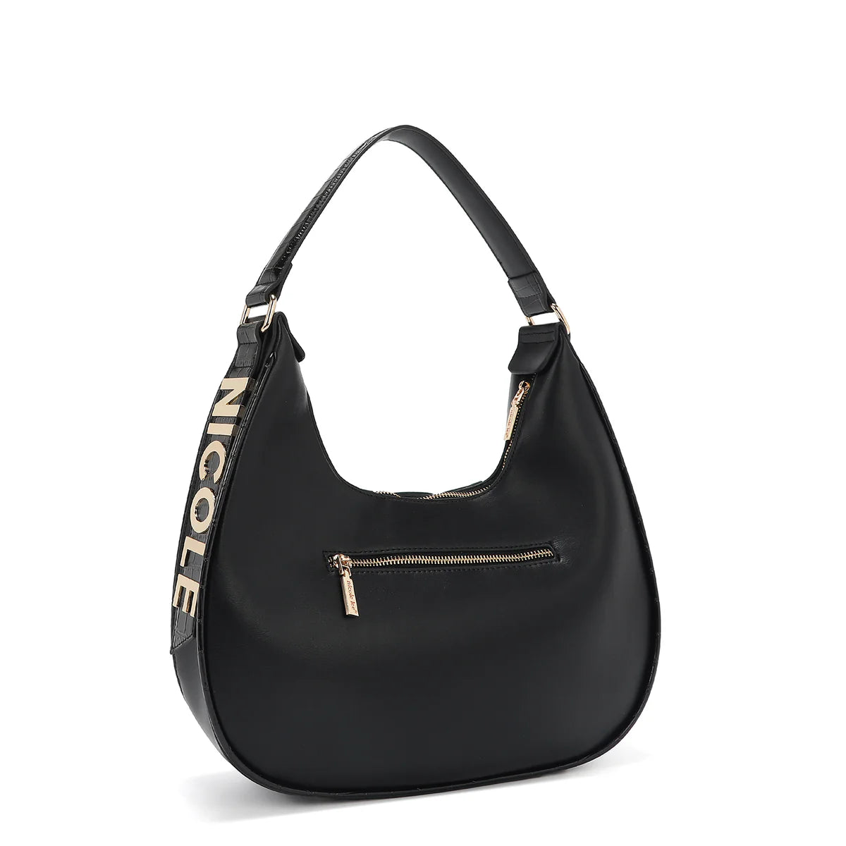 CALISTA LARGE SHOULDER BAG -  P17206 BLACK / GOLD / SILVER / NUDE
