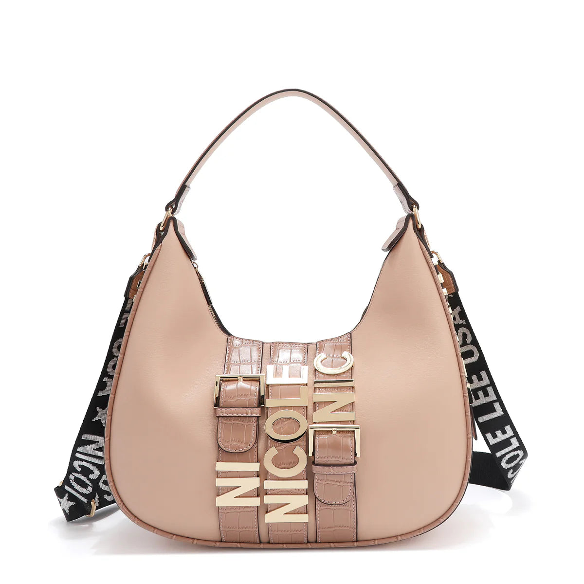 CALISTA LARGE SHOULDER BAG -  P17206 BLACK / GOLD / SILVER / NUDE