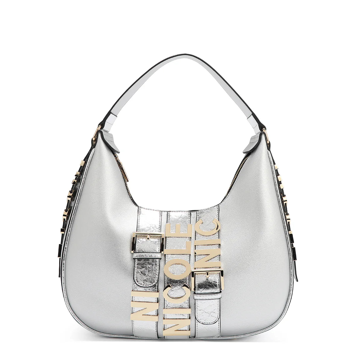 CALISTA LARGE SHOULDER BAG -  P17206 BLACK / GOLD / SILVER / NUDE