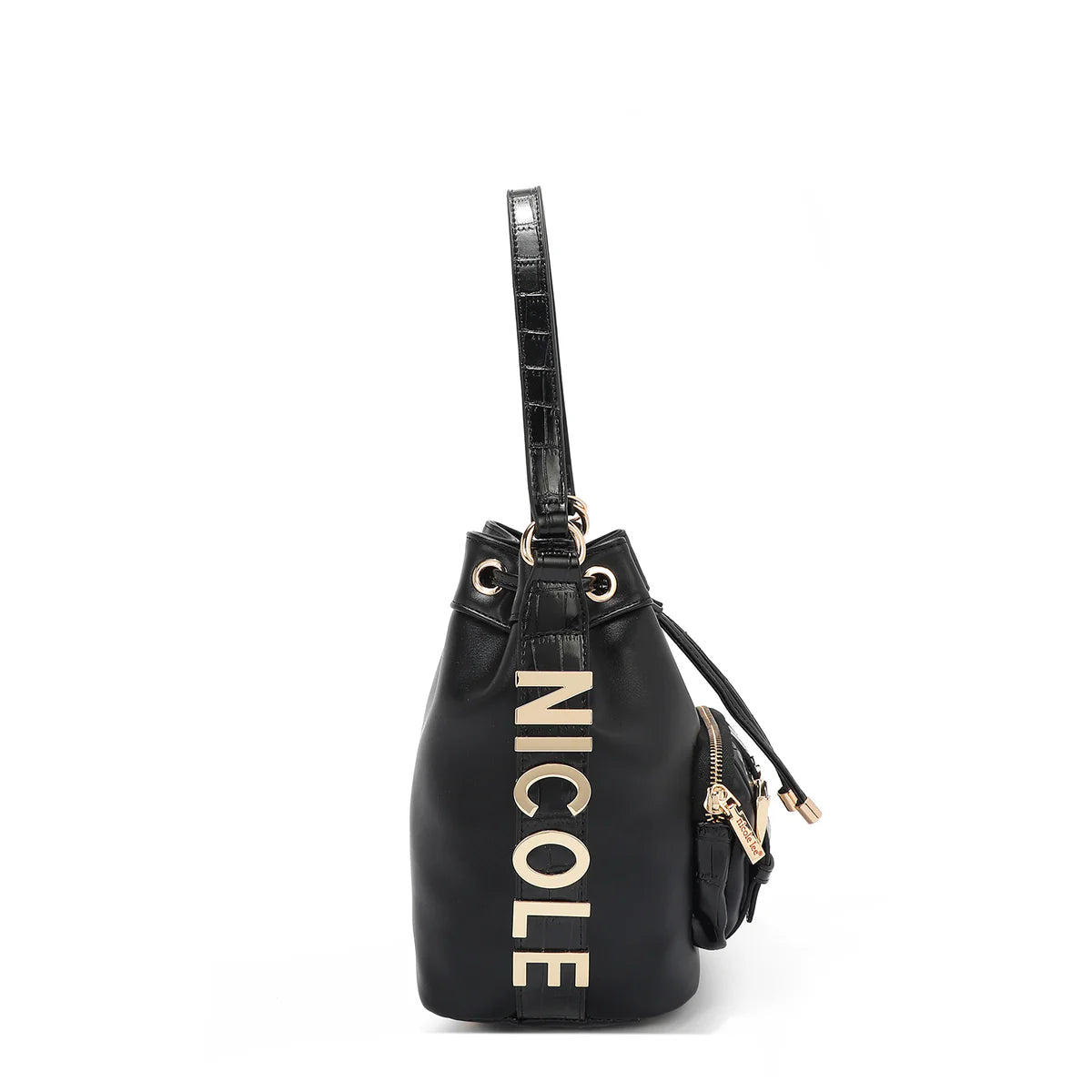 CALISTA BUCKET BAG - P17207 BLACK / GOLD / NUDE / SILVER