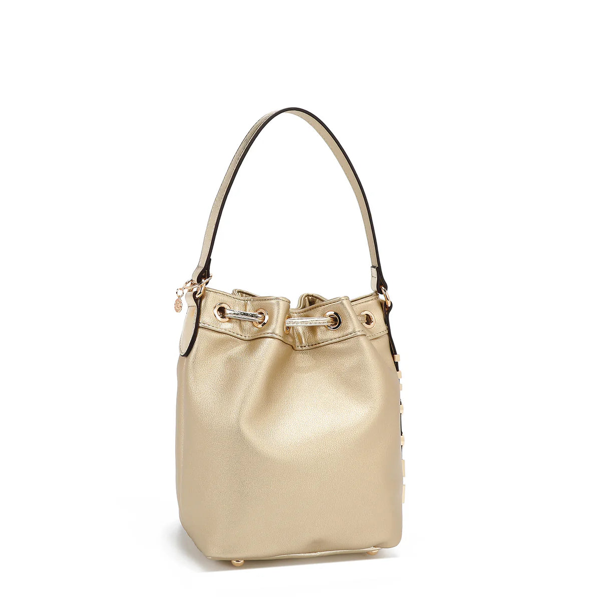 CALISTA BUCKET BAG - P17207 BLACK / GOLD / NUDE / SILVER