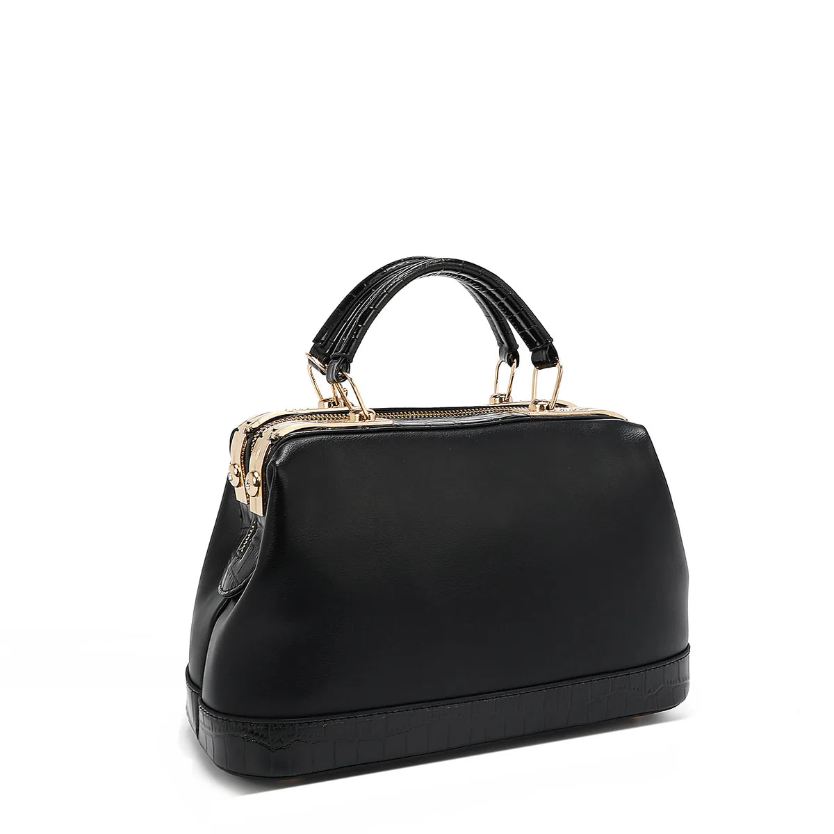 CALISTA HANDBAG -  P17208 GOLD / BLACK / SILVER / NUDE