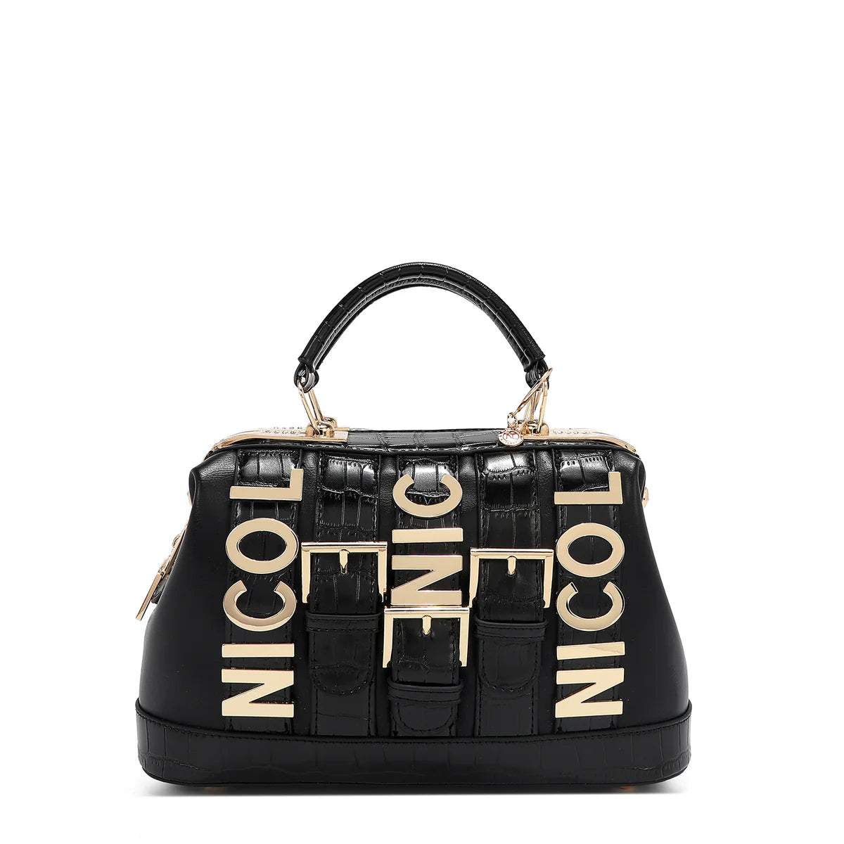 CALISTA HANDBAG -  P17208 GOLD / BLACK / SILVER / NUDE