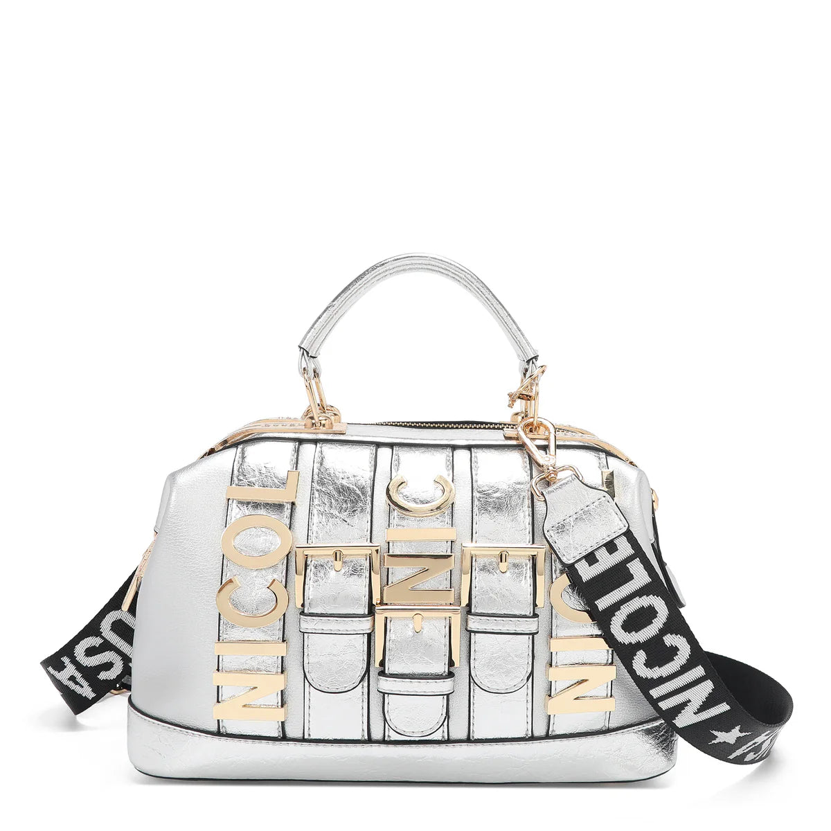 CALISTA HANDBAG -  P17208 GOLD / BLACK / SILVER / NUDE