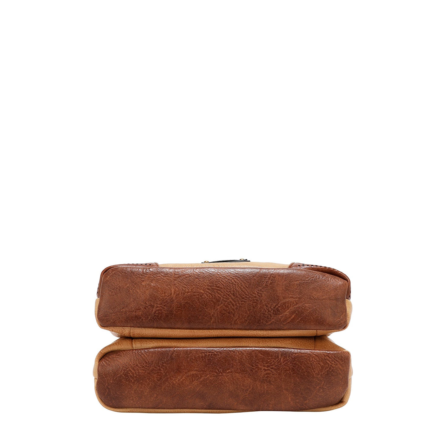 VINTAGE PATCH CROSSBODY BAG - P17471 BROWN /  OLIVE / TAUPE