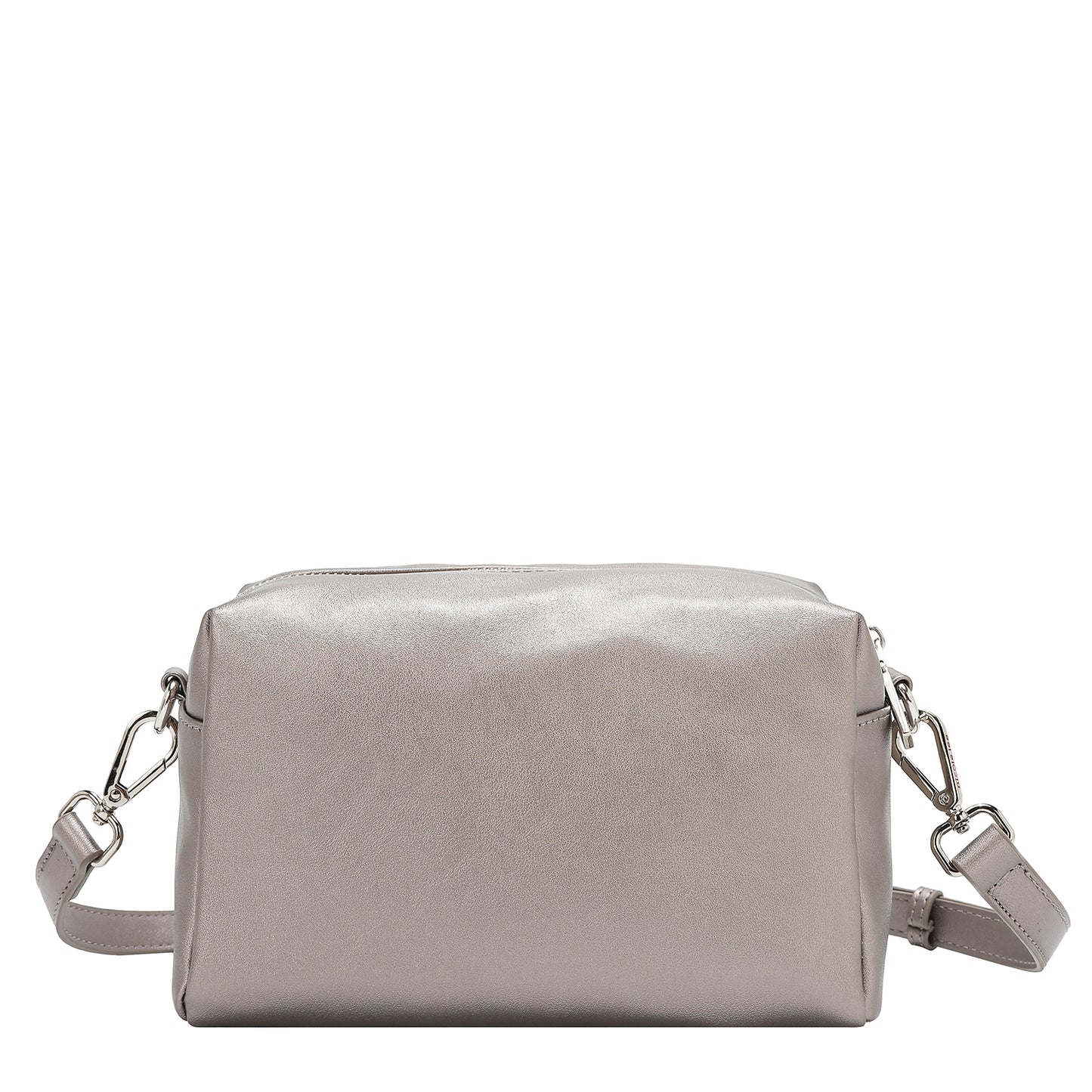 GROMMET EDGE SATCHEL BAG -  P17477 SILVER