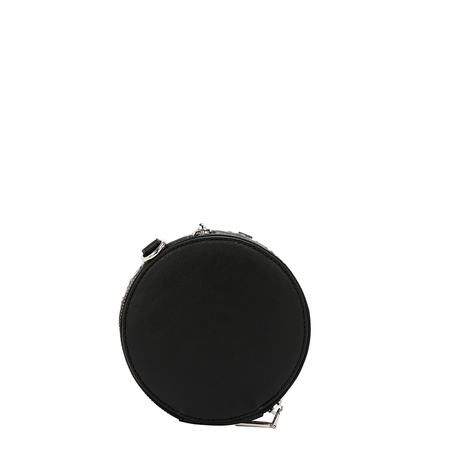 GROMMET EDGE BARREL BAG - P17480 SILVER / BLACK