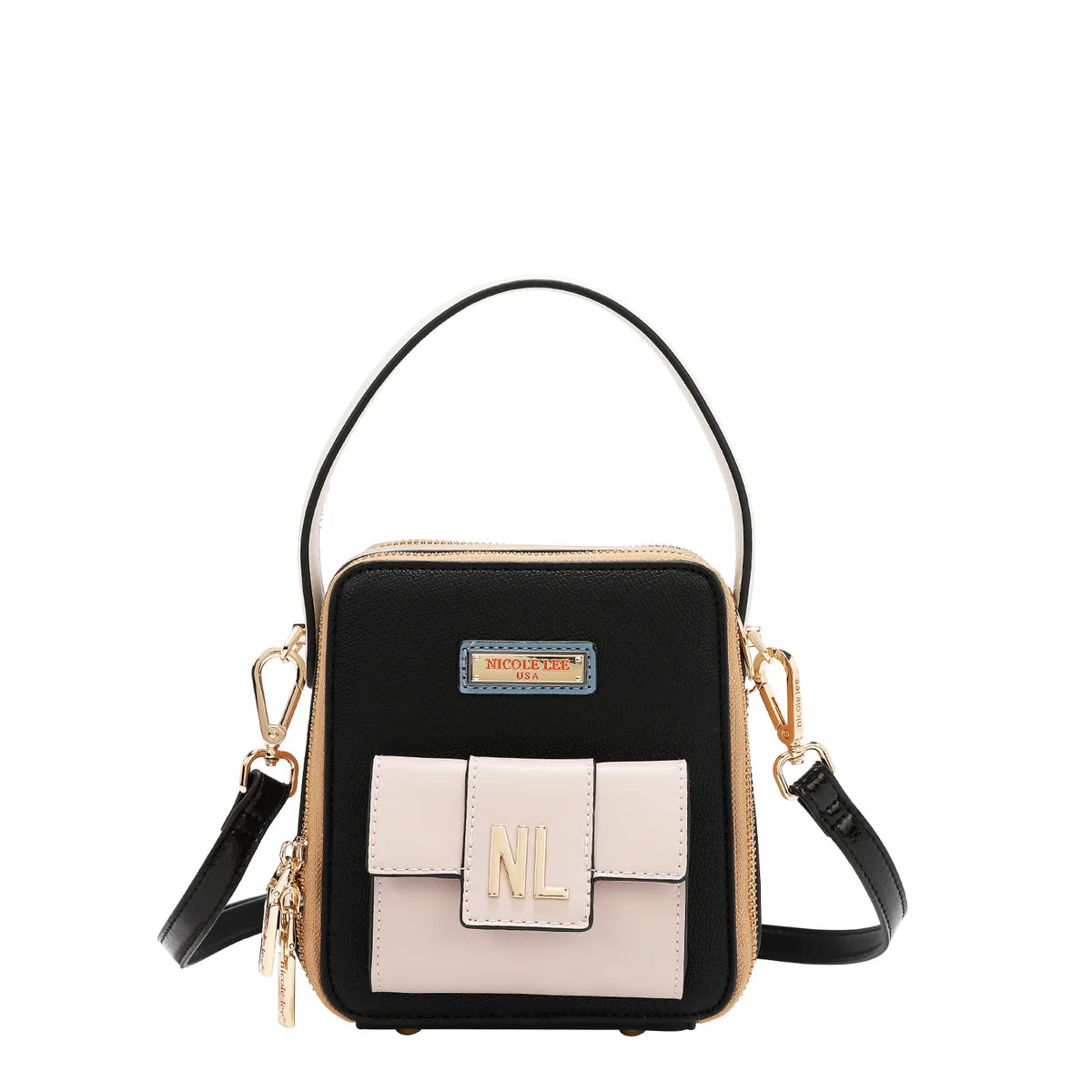 COLORBLOCK POCKET CROSSBODY - P17489 BLACK