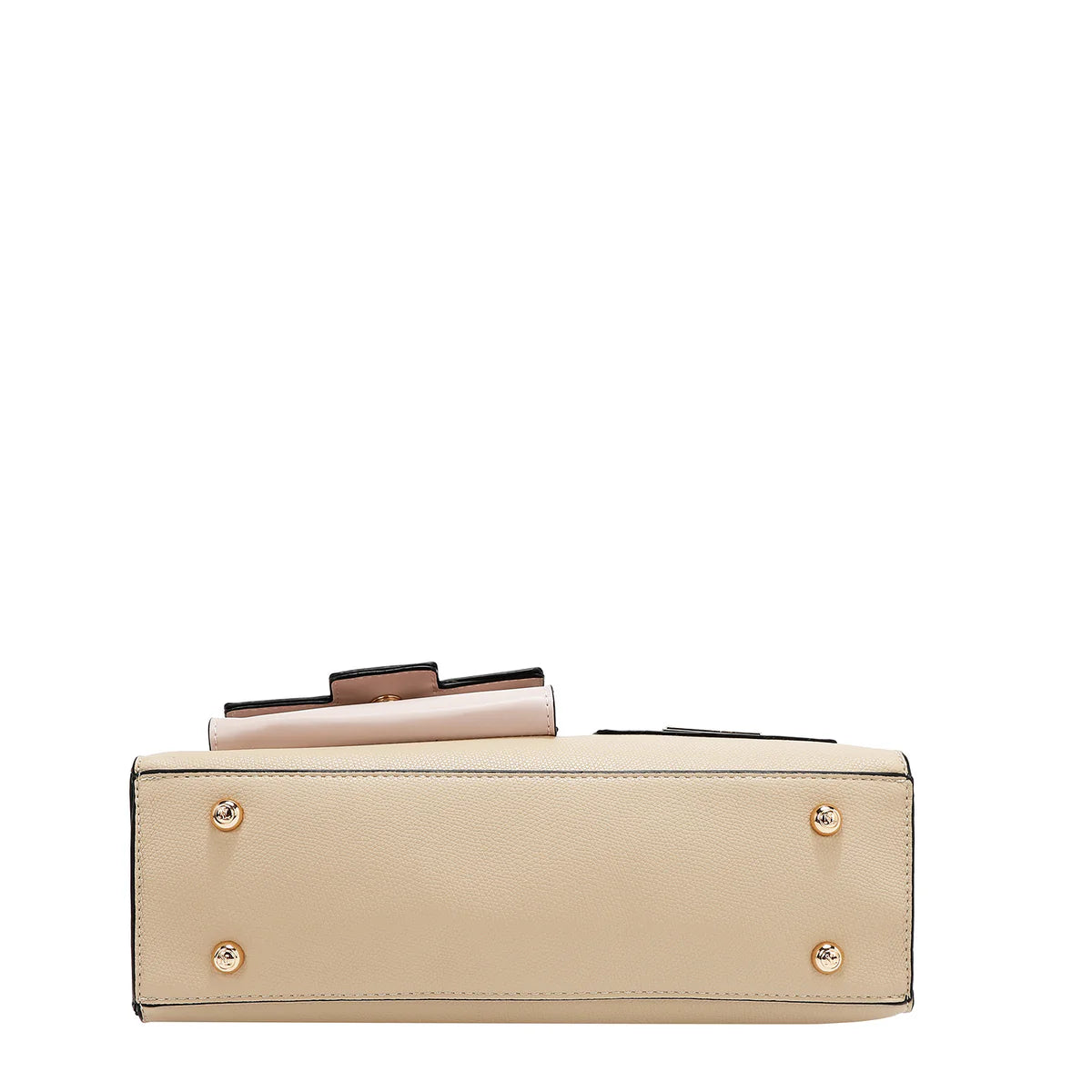 COLORBLOCK POCKET SATCHEL BAG - P17490 TAUPE