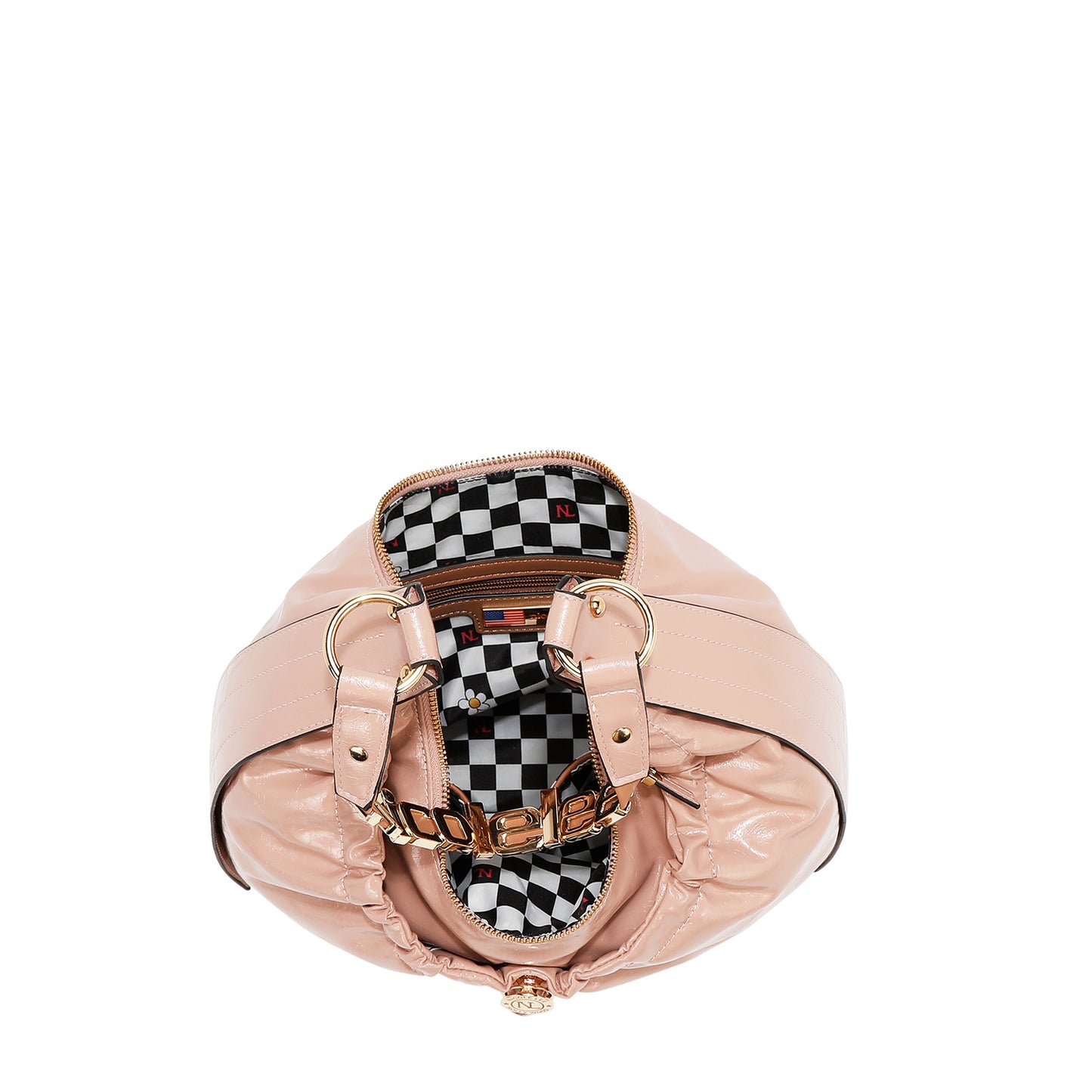 SHIMMER LUXE HOBO BAG -  P17494 BROWN