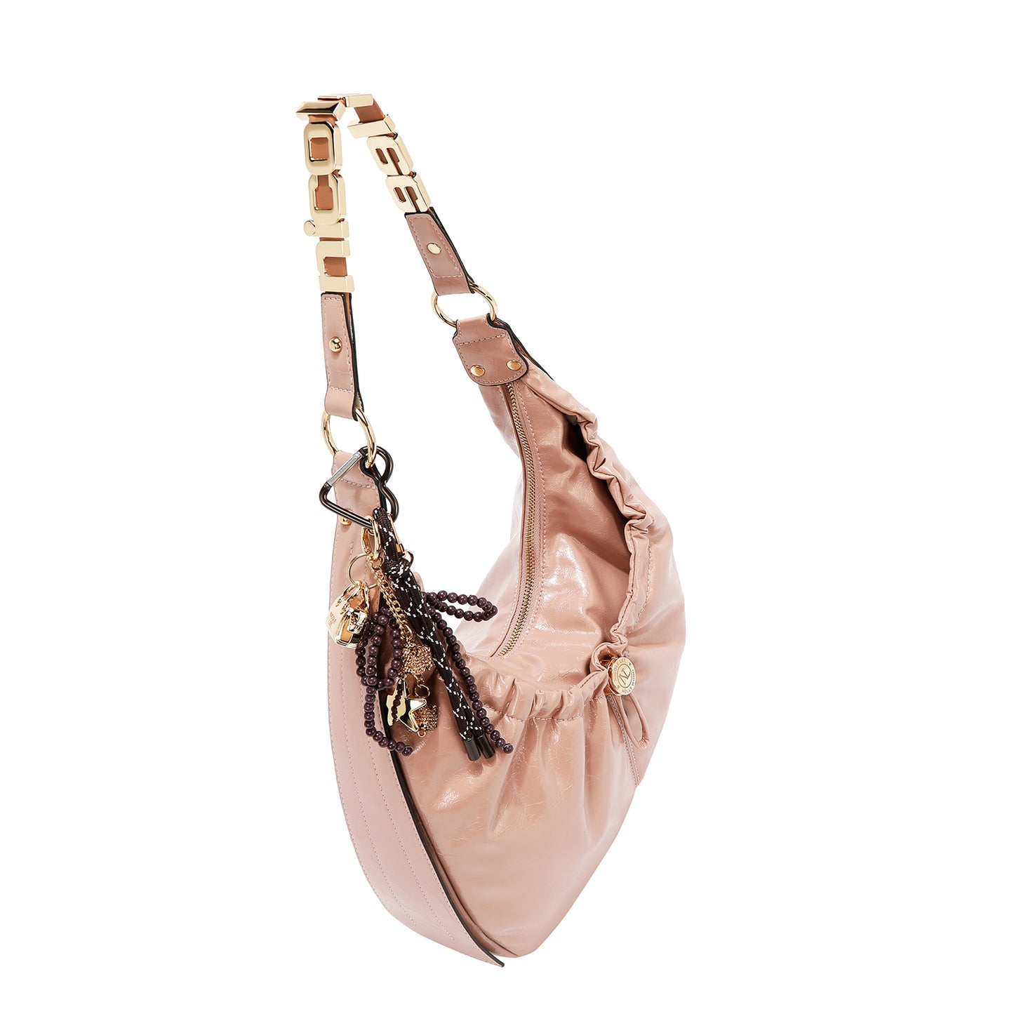 SHIMMER LUXE HOBO BAG -  P17494 BROWN
