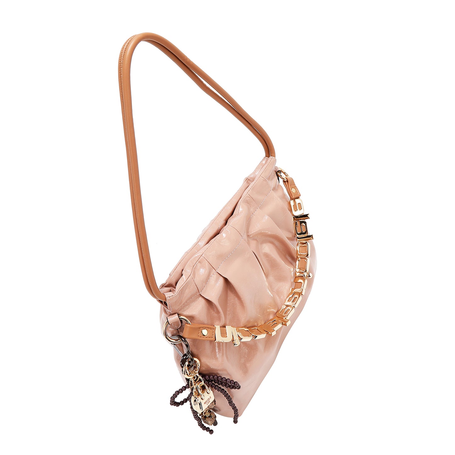 SHIMMER LUXE SQUARE SHOULDER BAG  P17495 GRAY / PINK / BLACK / BROWN / OLIVE