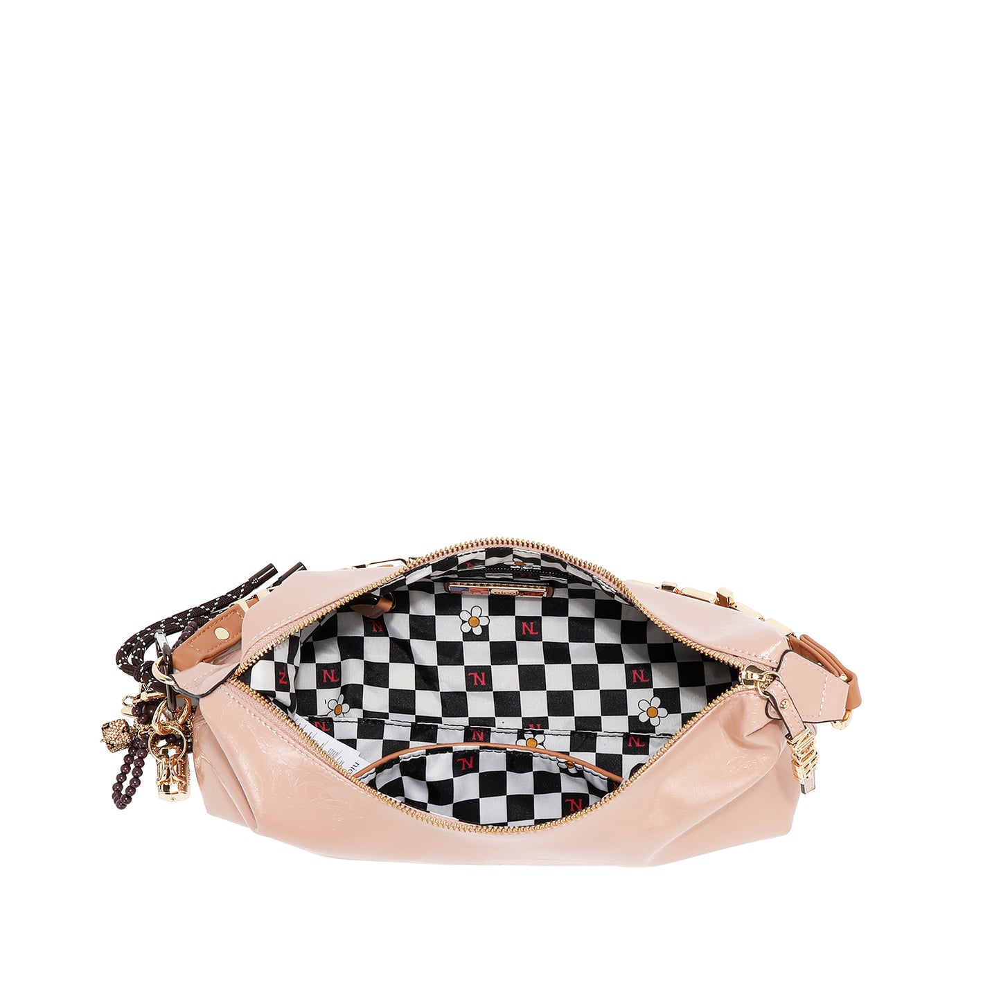 SHIMMER LUXE SHOULDER BAG - P17496 BROWN / OLIVE / GRAY