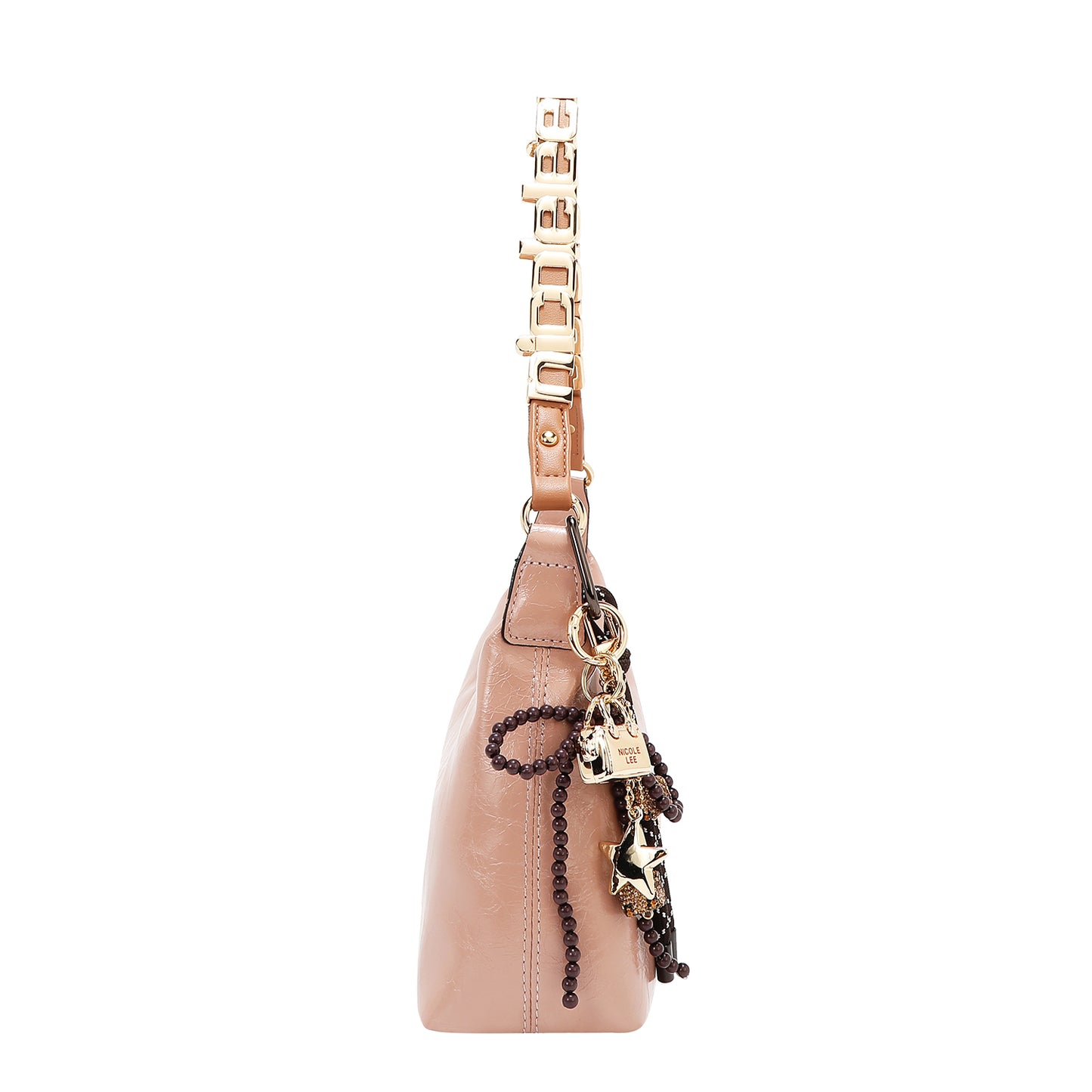 SHIMMER LUXE SHOULDER BAG - P17496 BROWN / OLIVE / GRAY