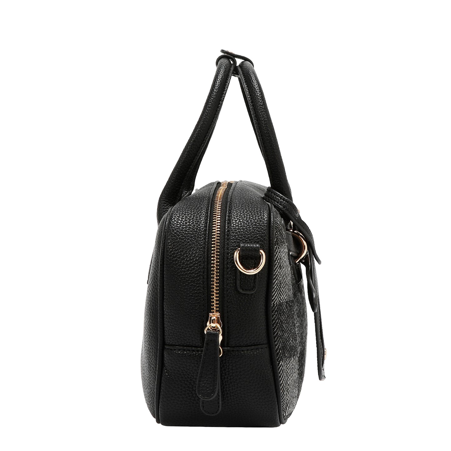 CHIC CHECK BOSTON BAG - P17518 LIGEH BROWN