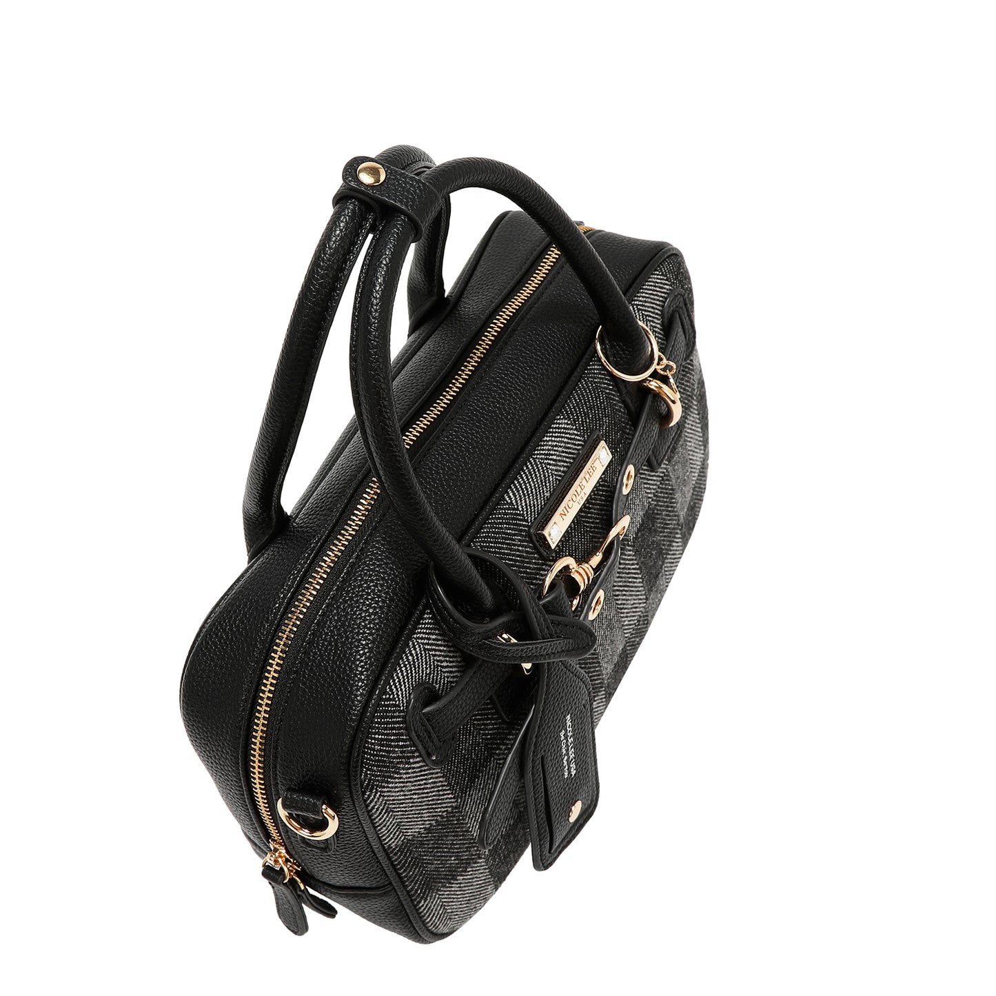 CHIC CHECK BOSTON BAG - P17518 LIGEH BROWN