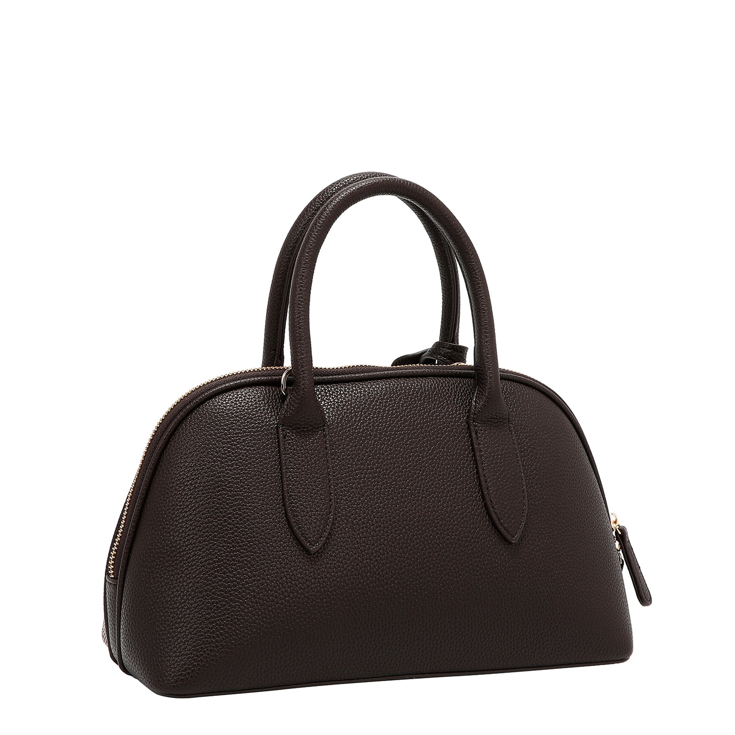 CHIC CHECK DOME BAG - P17519 BROWN