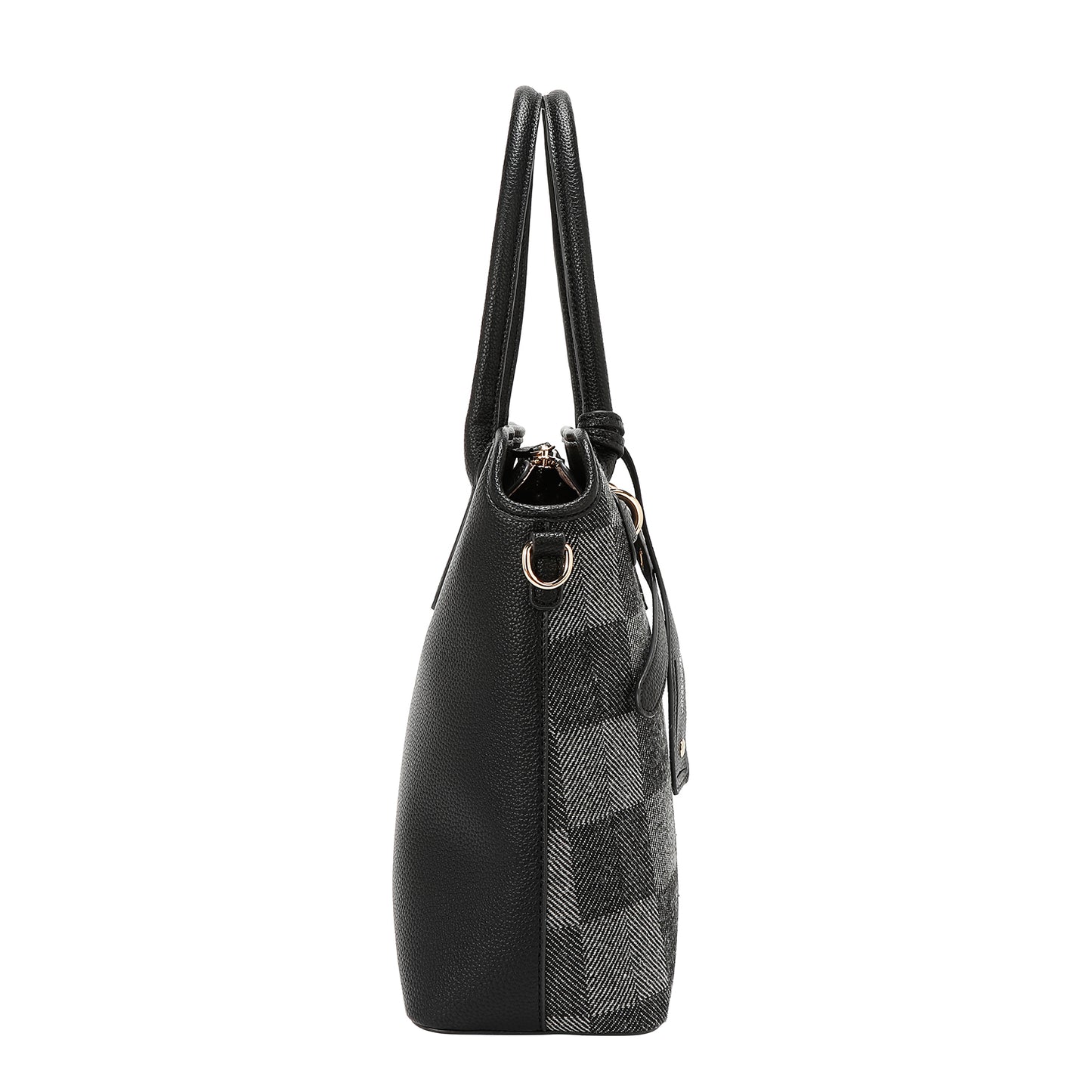 CHIC CHECK TOTE BAG P 17521 LIGHT BROWN / BROWN