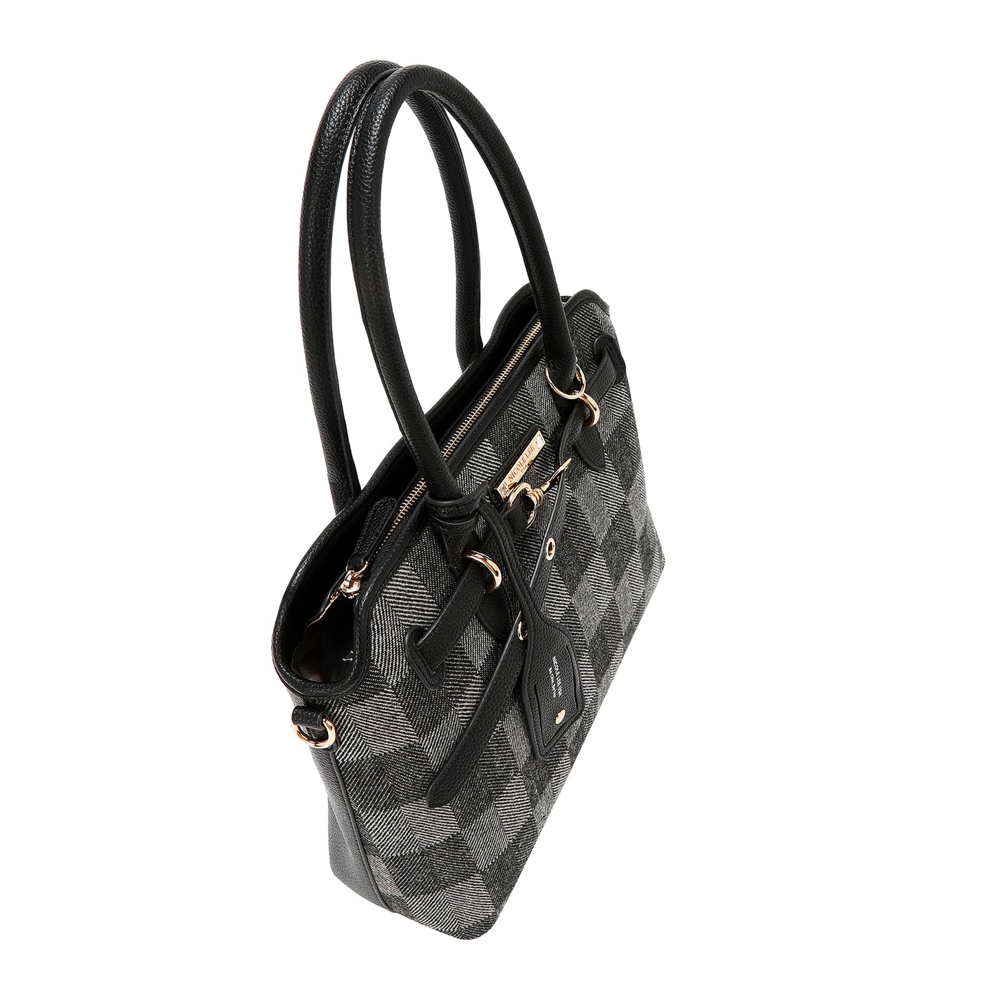 CHIC CHECK TOTE BAG P 17521 LIGHT BROWN / BROWN