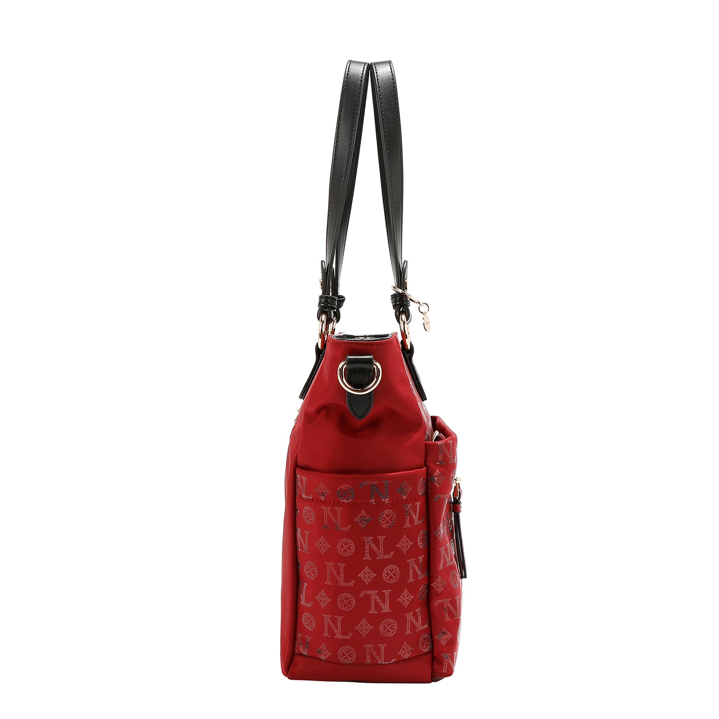 MONOGRAM LOGO TOTE BAG - P17523 BURGUNDY