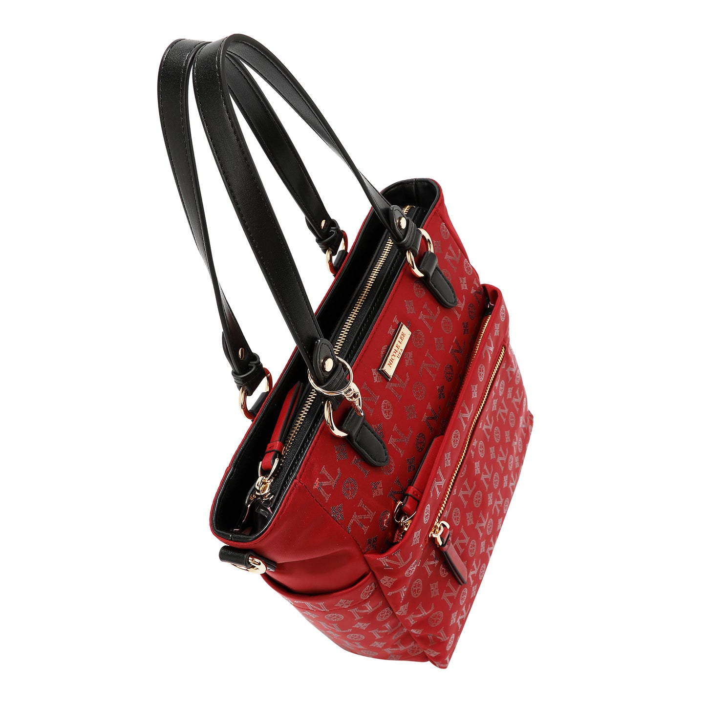 MONOGRAM LOGO TOTE BAG - P17523 BURGUNDY