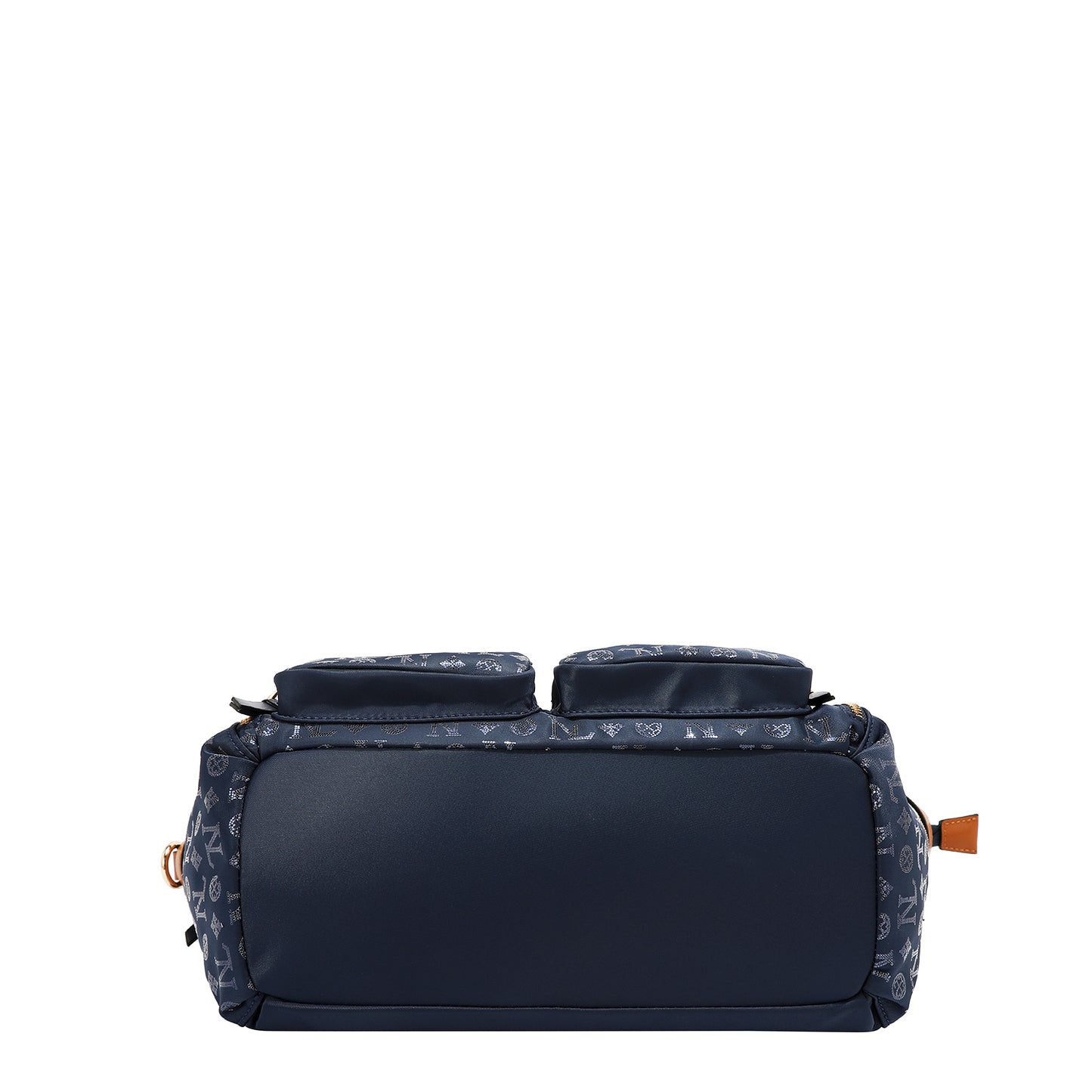 MONOGRAM LOGO SHOPPER BAG -   P17528 BLACK