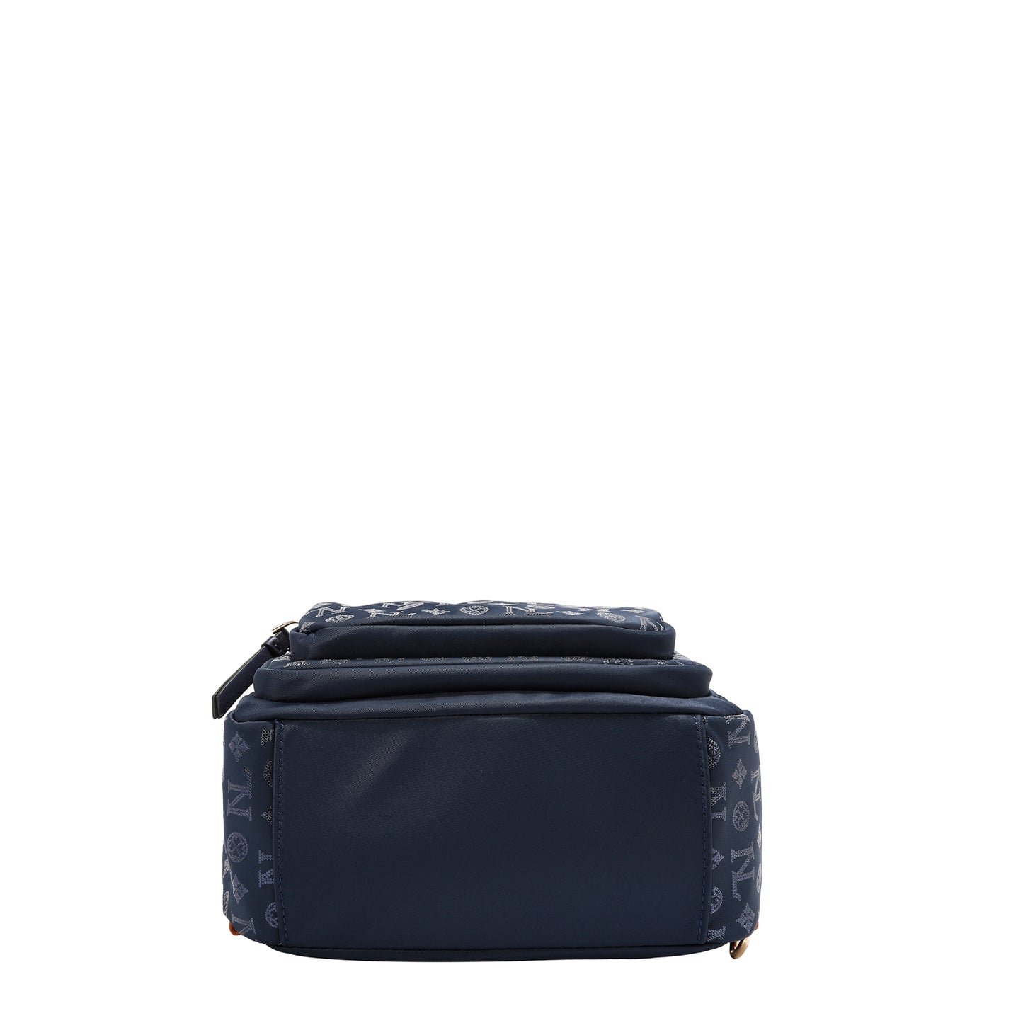 MONOGRAM LOGO MULTI-WEAR SATCHEL P17529 NAVY / BURGUNDY / BLACK