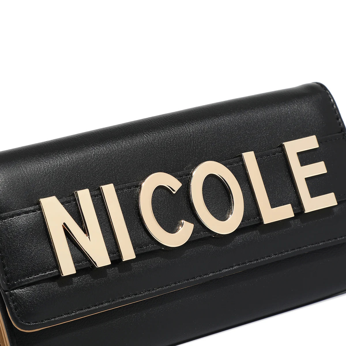 CALISTA NICOLE FLAP WALLET - P7812 BLACK / GOLD / NUDE / SILVER