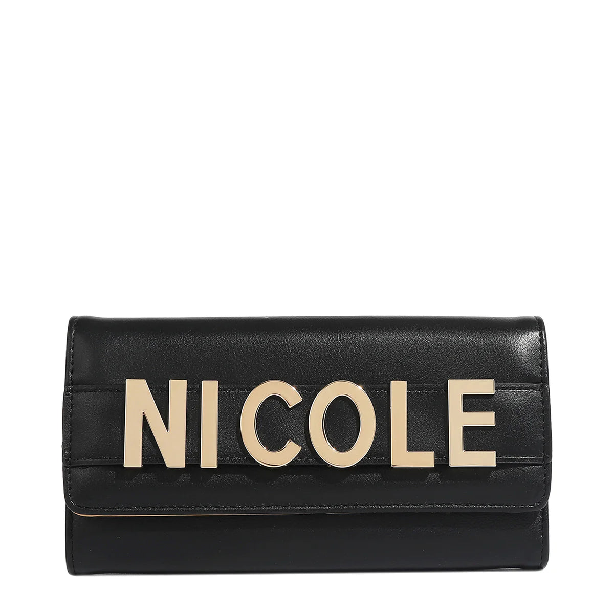 CALISTA NICOLE FLAP WALLET - P7812 BLACK / GOLD / NUDE / SILVER