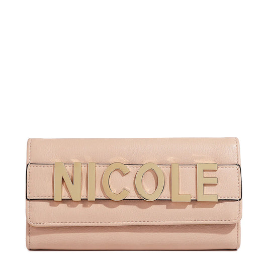 CALISTA NICOLE FLAP WALLET - P7812 BLACK / GOLD / NUDE / SILVER