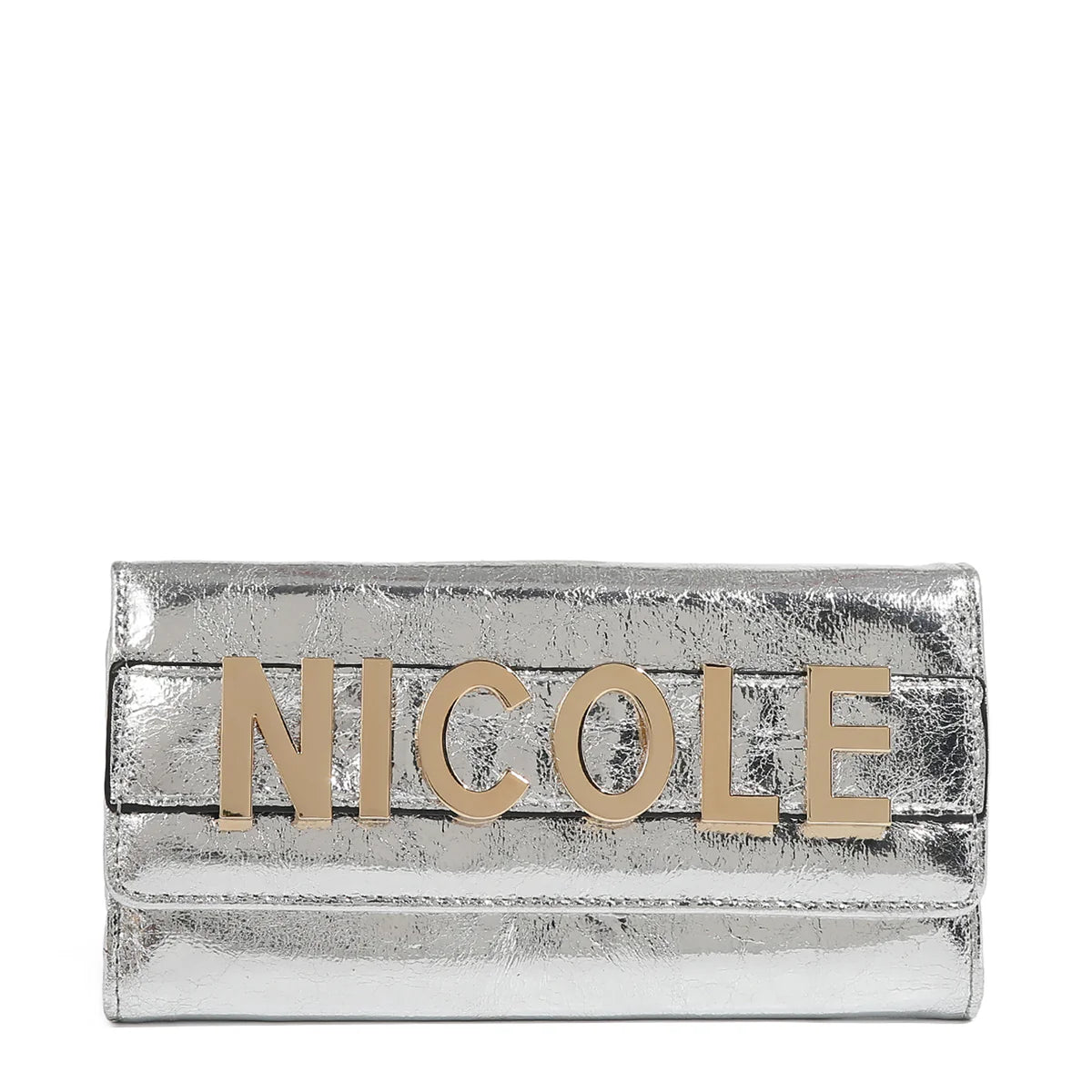 CALISTA NICOLE FLAP WALLET - P7812 BLACK / GOLD / NUDE / SILVER