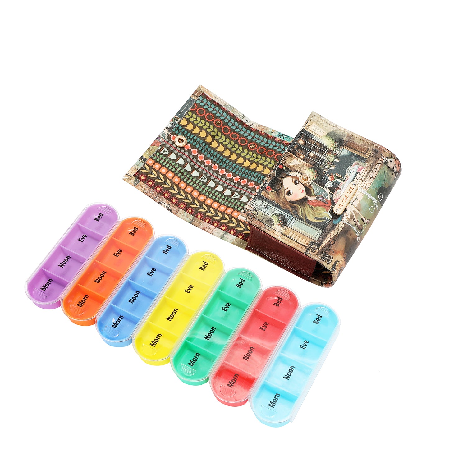 TRAVEL PILL POUCH ORGANIZER - PC7602 VIRTUAL FRIEND