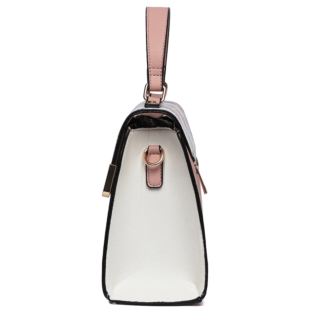 PF2770 Colorblock Top Handle Satchel