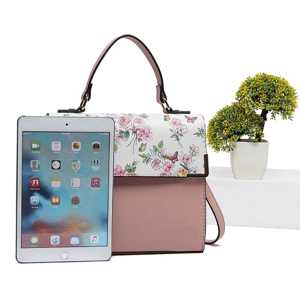 PF2770 Colorblock Top Handle Satchel