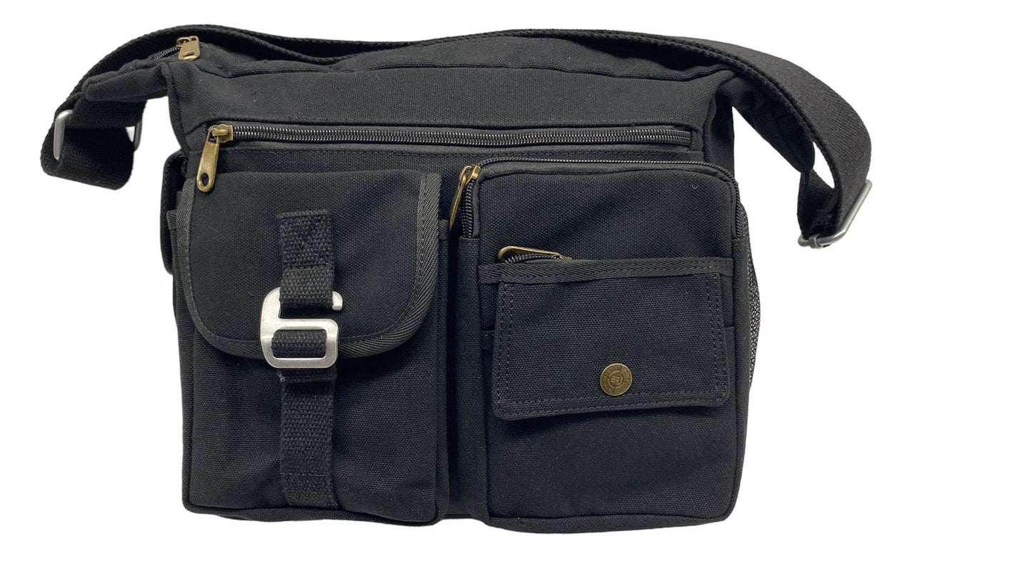 B3329 Military canvas messenger bag
