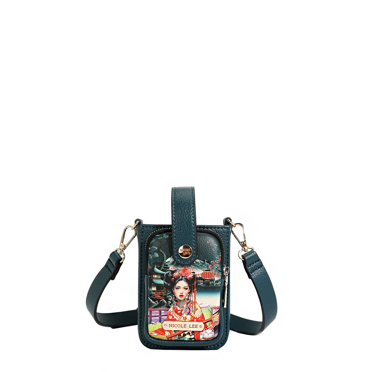 STRAP PHONE CASE CROSSBODY -  PRT17145 SAMANTHA LA BELLEZA / HOLLYWOOD DRIVE / AKIKO LA  BELLEZA / BEST SMILE / SOFIA MONTANA / DREAM COMES TURE / QUEEN CLEOPATRA / SUN AND SAND / NAIL POLISH / MARTHA TRAVELS ITALY / BLIND DATE / LADIES NIGHT OUT