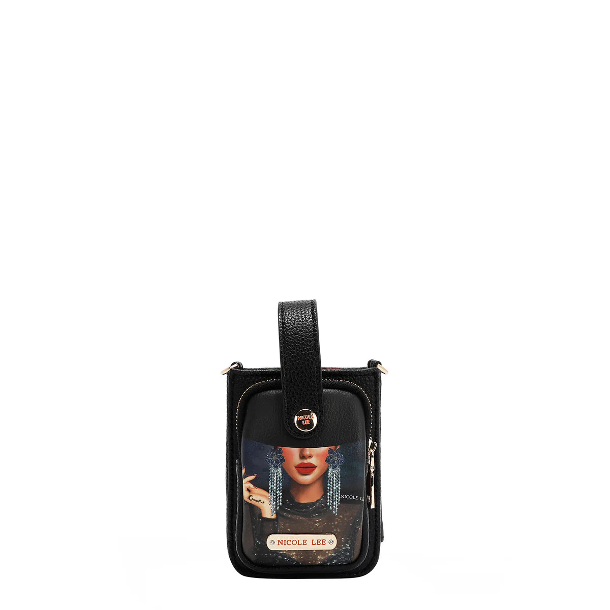 STRAP PHONE CASE CROSSBODY -  PRT17145 SAMANTHA LA BELLEZA / HOLLYWOOD DRIVE / AKIKO LA  BELLEZA / BEST SMILE / SOFIA MONTANA / DREAM COMES TURE / QUEEN CLEOPATRA / SUN AND SAND / NAIL POLISH / MARTHA TRAVELS ITALY / BLIND DATE / LADIES NIGHT OUT