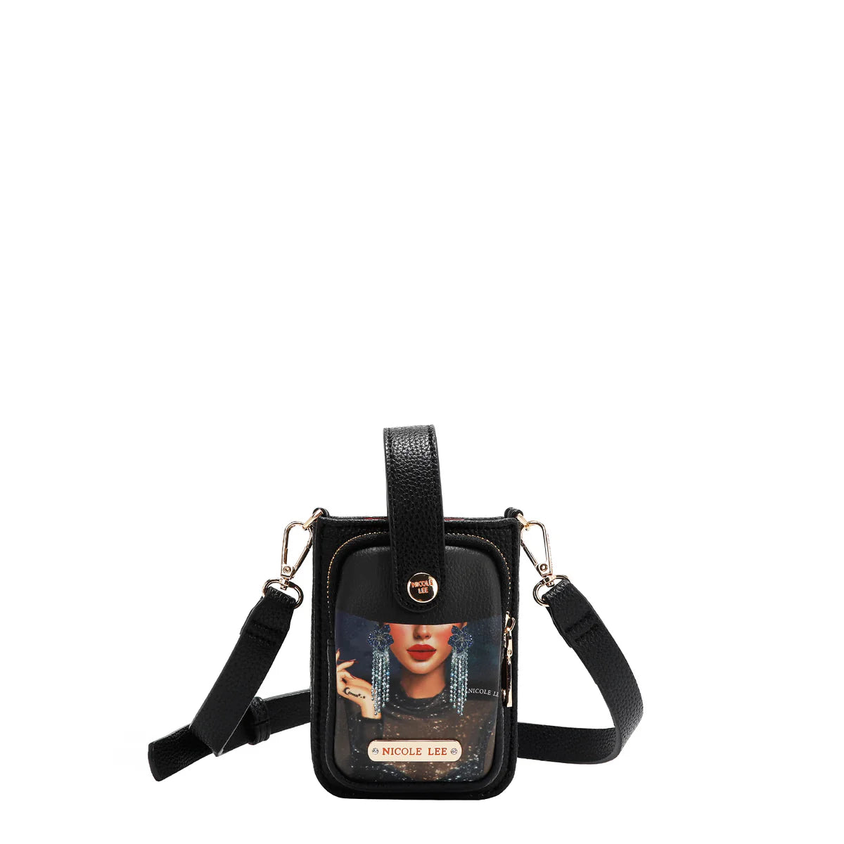 STRAP PHONE CASE CROSSBODY -  PRT17145 SAMANTHA LA BELLEZA / HOLLYWOOD DRIVE / AKIKO LA  BELLEZA / BEST SMILE / SOFIA MONTANA / DREAM COMES TURE / QUEEN CLEOPATRA / SUN AND SAND / NAIL POLISH / MARTHA TRAVELS ITALY / BLIND DATE / LADIES NIGHT OUT