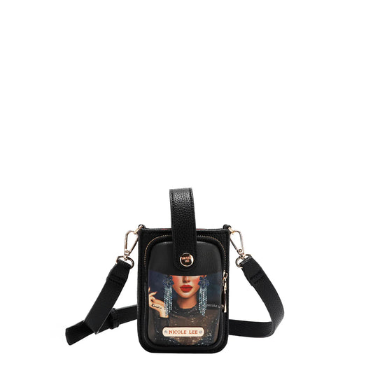 STRAP PHONE CASE CROSSBODY -  PRT17145 SAMANTHA LA BELLEZA / HOLLYWOOD DRIVE / AKIKO LA  BELLEZA / BEST SMILE / SOFIA MONTANA / DREAM COMES TURE / QUEEN CLEOPATRA / SUN AND SAND / NAIL POLISH / MARTHA TRAVELS ITALY / BLIND DATE / LADIES NIGHT OUT