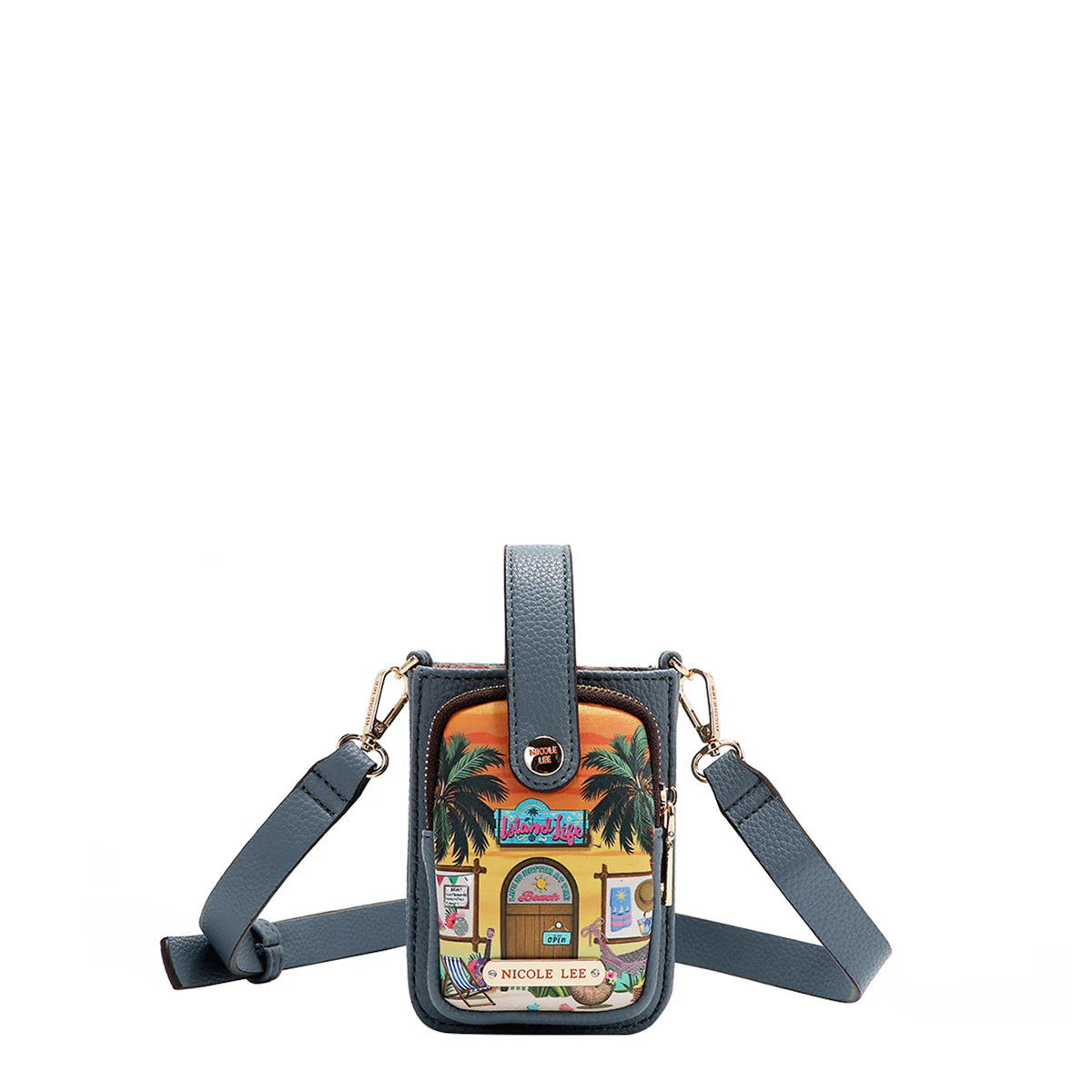 STRAP PHONE CASE CROSSBODY -  PRT17145 SAMANTHA LA BELLEZA / HOLLYWOOD DRIVE / AKIKO LA  BELLEZA / BEST SMILE / SOFIA MONTANA / DREAM COMES TURE / QUEEN CLEOPATRA / SUN AND SAND / NAIL POLISH / MARTHA TRAVELS ITALY / BLIND DATE / LADIES NIGHT OUT