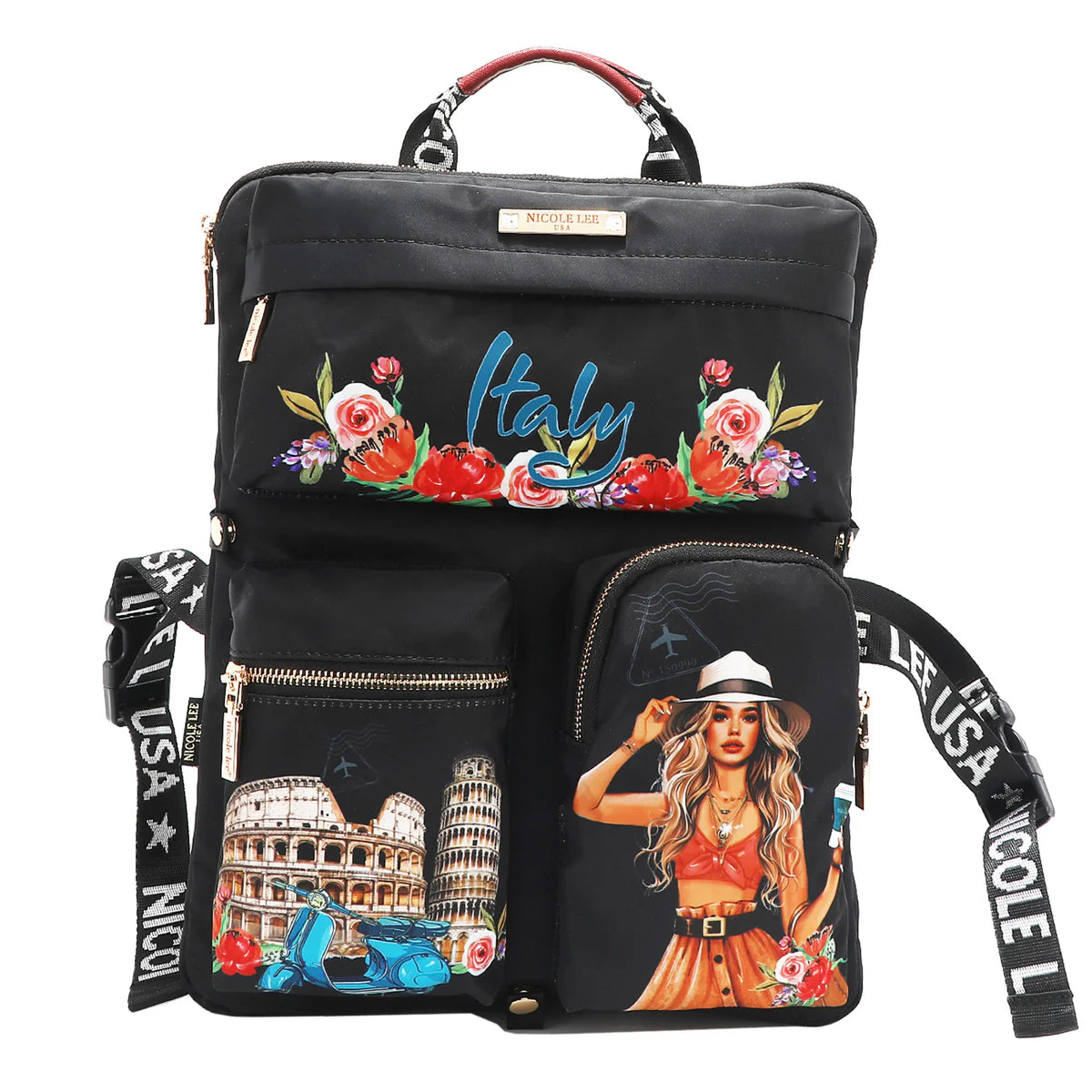 LUGGAGE HARNESS -  PRT17301 MARTHA TRAVELS ITALY / VIOLET BLOSSOM / NAIL POLISH / SUN AND SAND / DREAM COMES TRUE