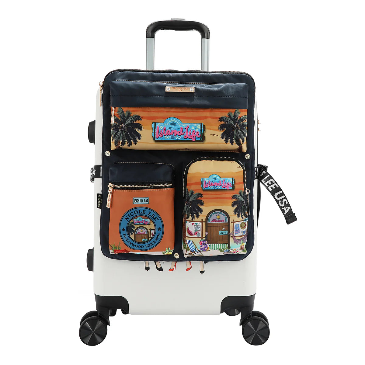 LUGGAGE HARNESS -  PRT17301 MARTHA TRAVELS ITALY / VIOLET BLOSSOM / NAIL POLISH / SUN AND SAND / DREAM COMES TRUE