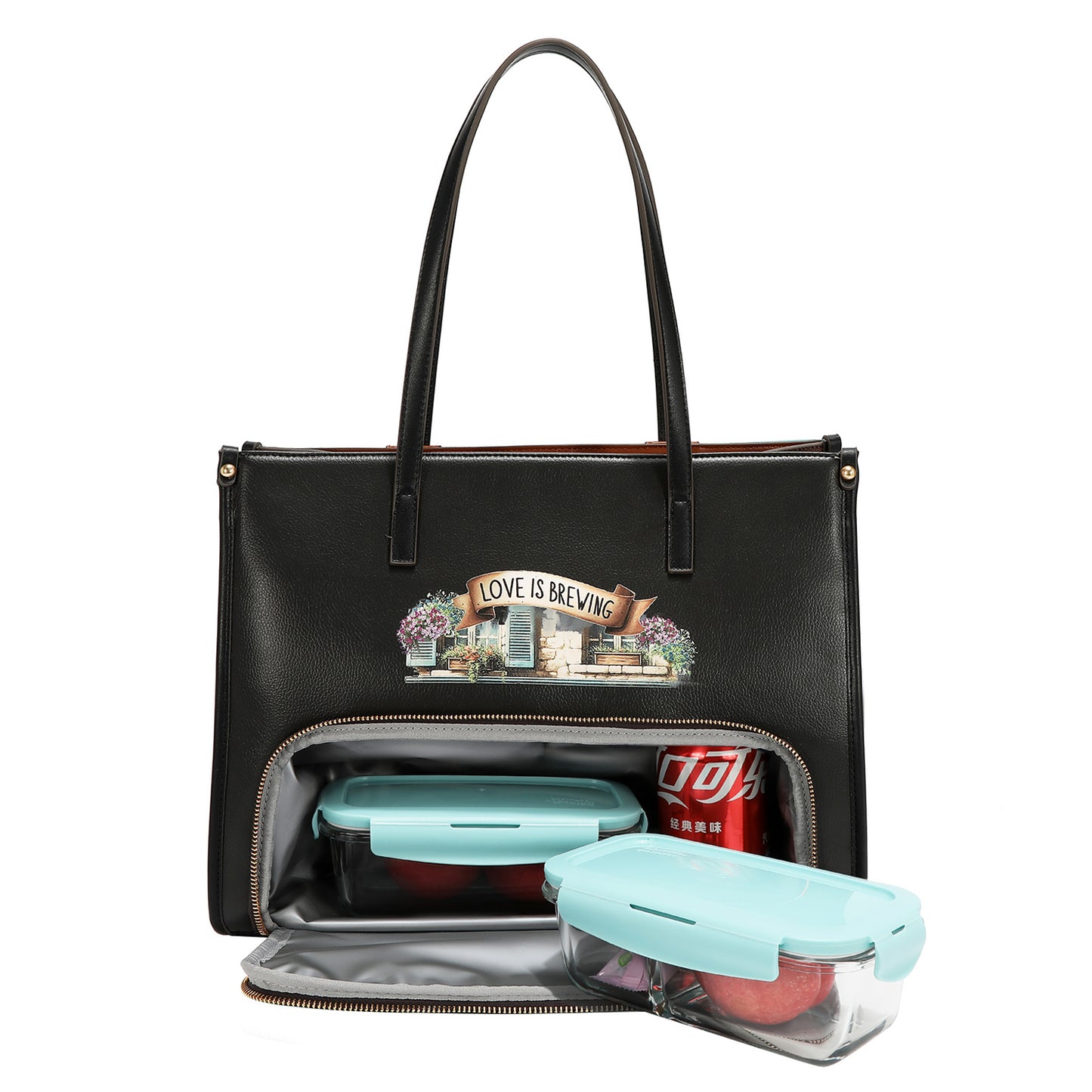 FASHION INSULATED LUNCH TOTE BAG - PRT17613 VIRTUAL FRIEND