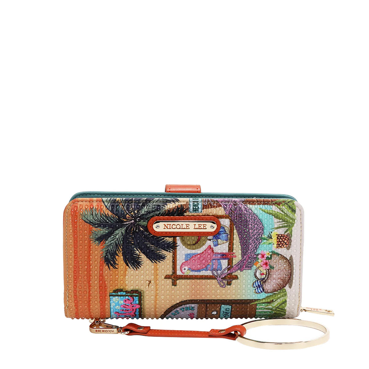 NL SIGNATURE BIFOLD WALLET WRISTLET - PRT6700 VIRTUAL FRIEND / AKIKO LA BELLEZA / THE QUEEN / NAIL POLISH / SUN AND SAND / QUEEN CLEOPAARTA / DREAM COMES TRUE / SOFIA MONTAN / BEST SMILE