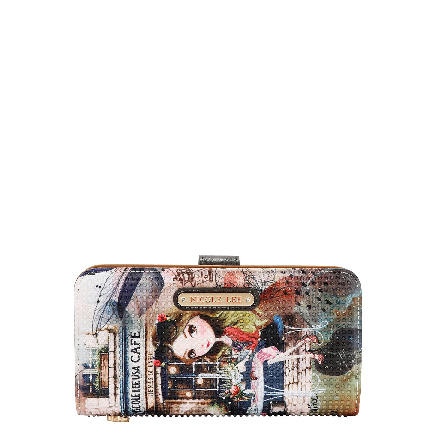 NL SIGNATURE BIFOLD WALLET WRISTLET - PRT6700 VIRTUAL FRIEND / AKIKO LA BELLEZA / THE QUEEN / NAIL POLISH / SUN AND SAND / QUEEN CLEOPAARTA / DREAM COMES TRUE / SOFIA MONTAN / BEST SMILE