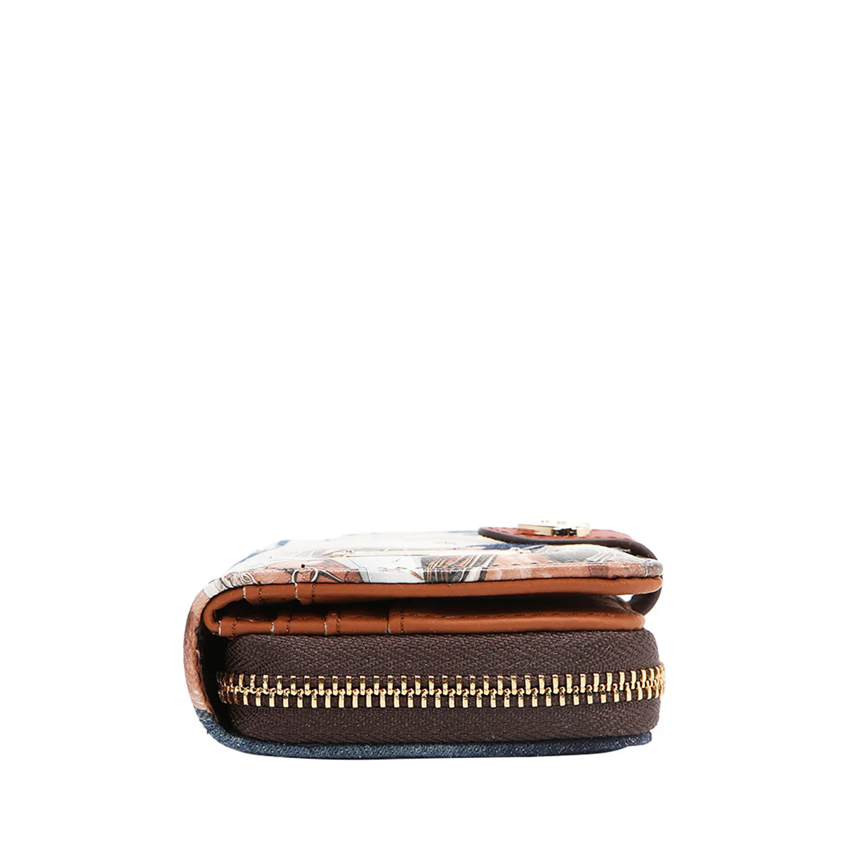 DENIM HEART BIFOLD WALLET - PRT6903D AKIKO LA BELLEZA / SOFIA MONTANA