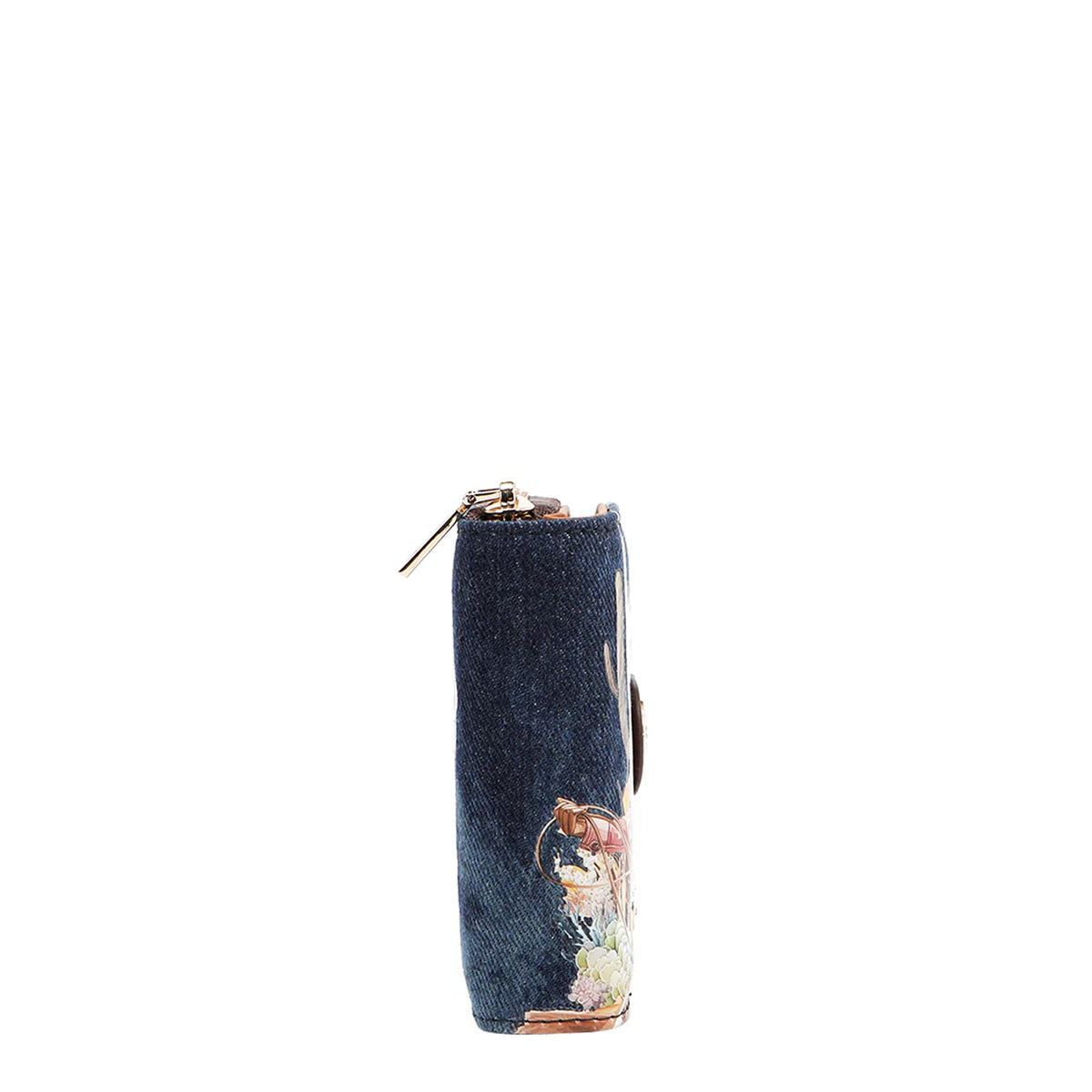 DENIM HEART BIFOLD WALLET - PRT6903D AKIKO LA BELLEZA / SOFIA MONTANA